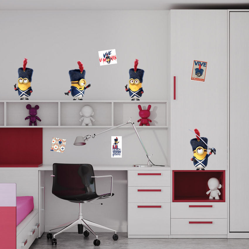 Minions Viva Le France - Køb wallsticker med Minions i Frankrig