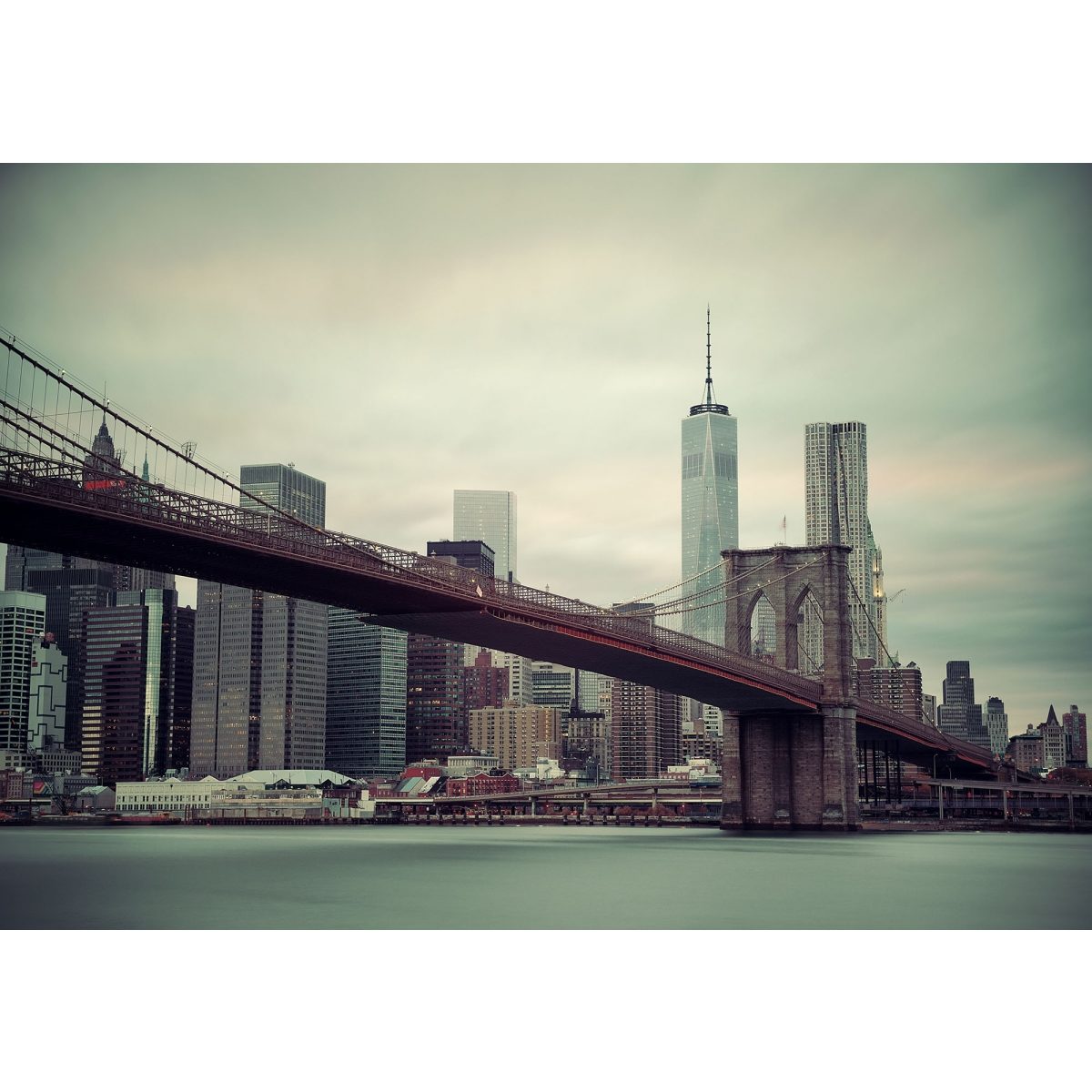 Manhattan Bridge Oldschool Non-woven - Køb kvalitets fototapet