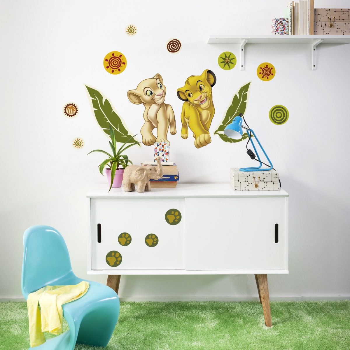 Lion King Simba & Nala Disney - Køb wallsticker m. Løvernes Konge