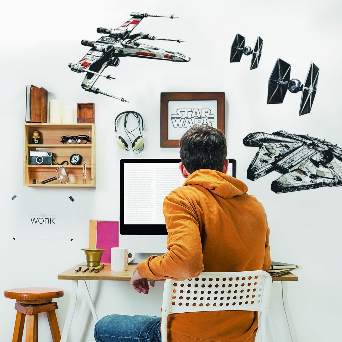 Spaceships Star Wars - Køb wallsticker med rumskibene online