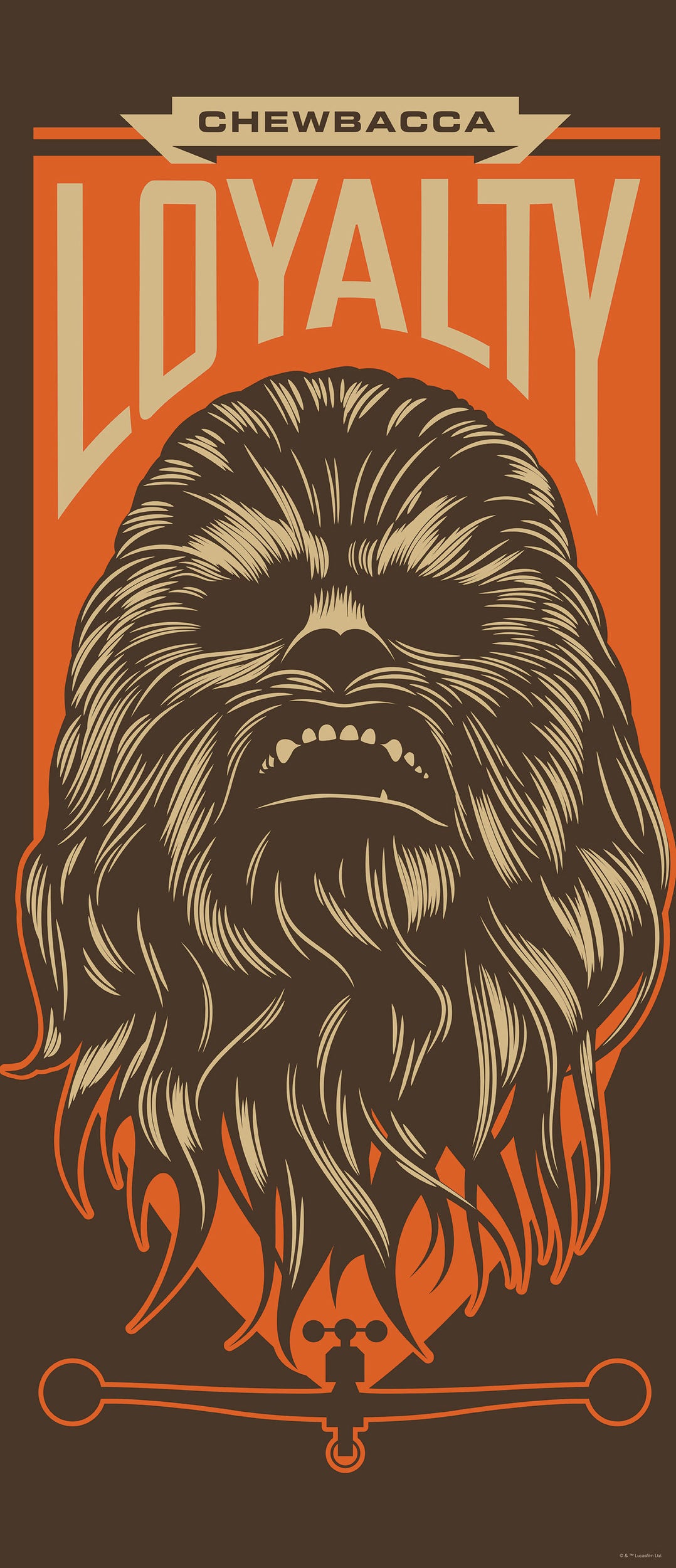 Chewbacca dør fototapet 91X211cm. - Køb non-woven kvalitet