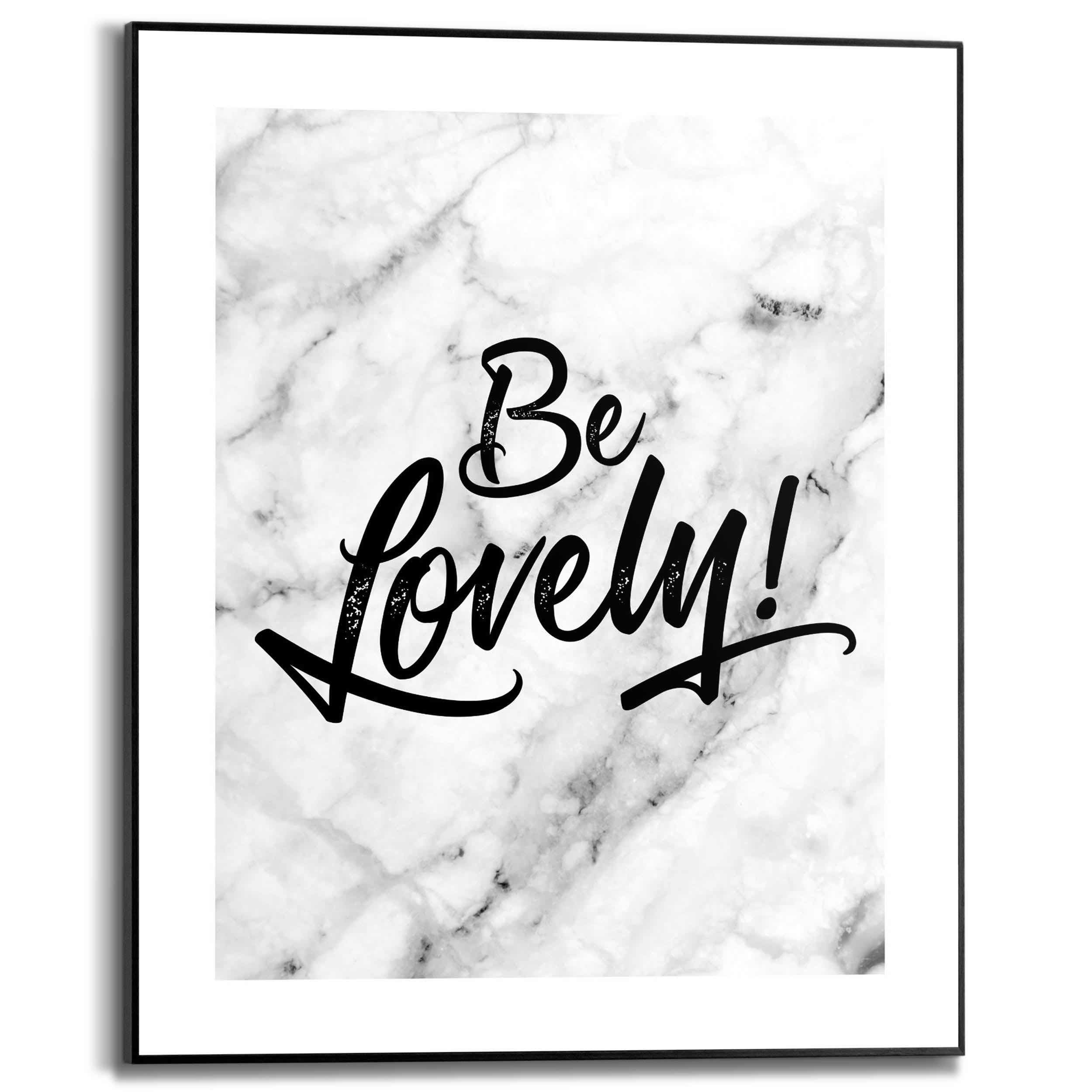 Be Lovely indrammet plakat 40X50cm. - Køb billede i sort ramme