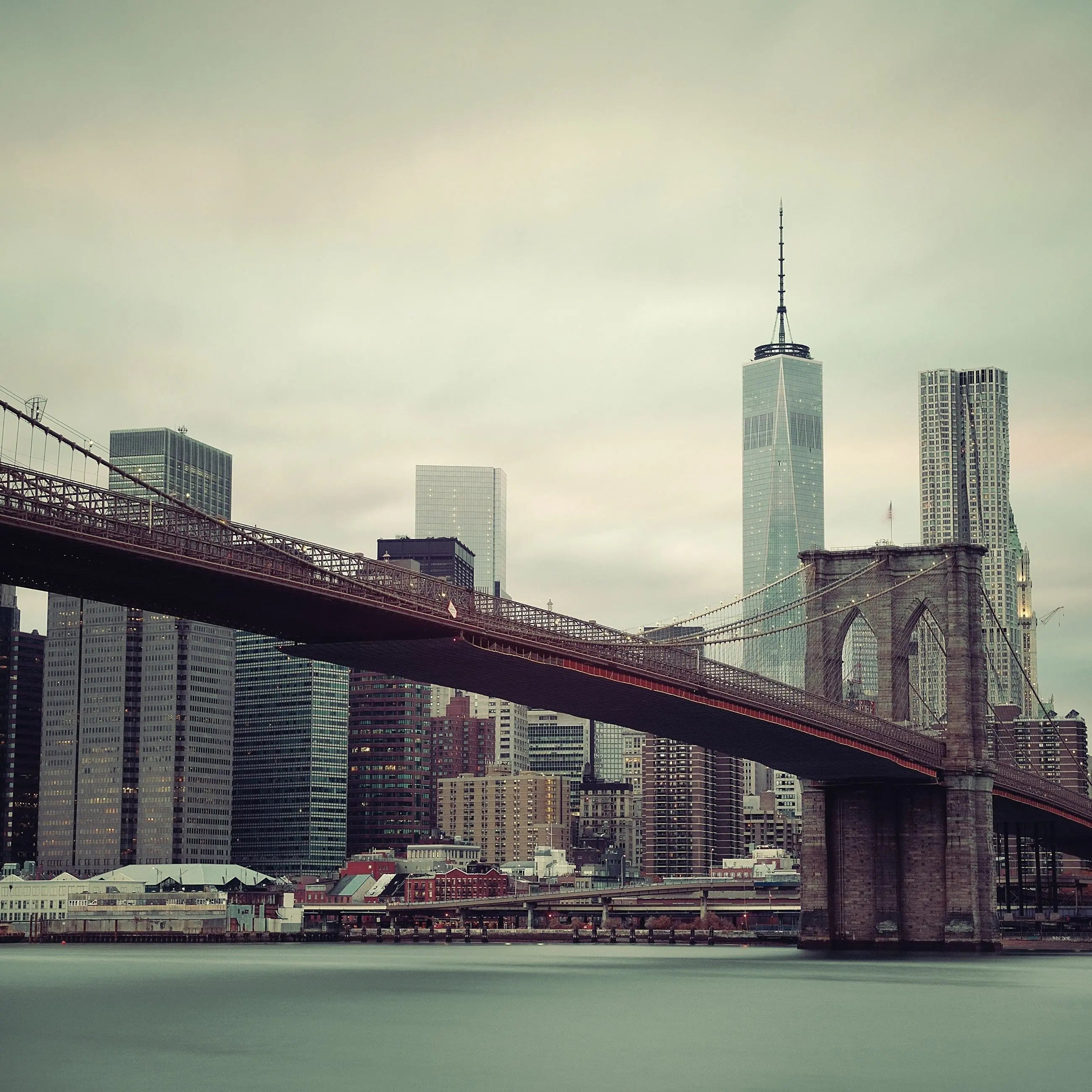 Billede 9 af Fototapet - Brooklyn Bridge og Manhattan Skyline New York