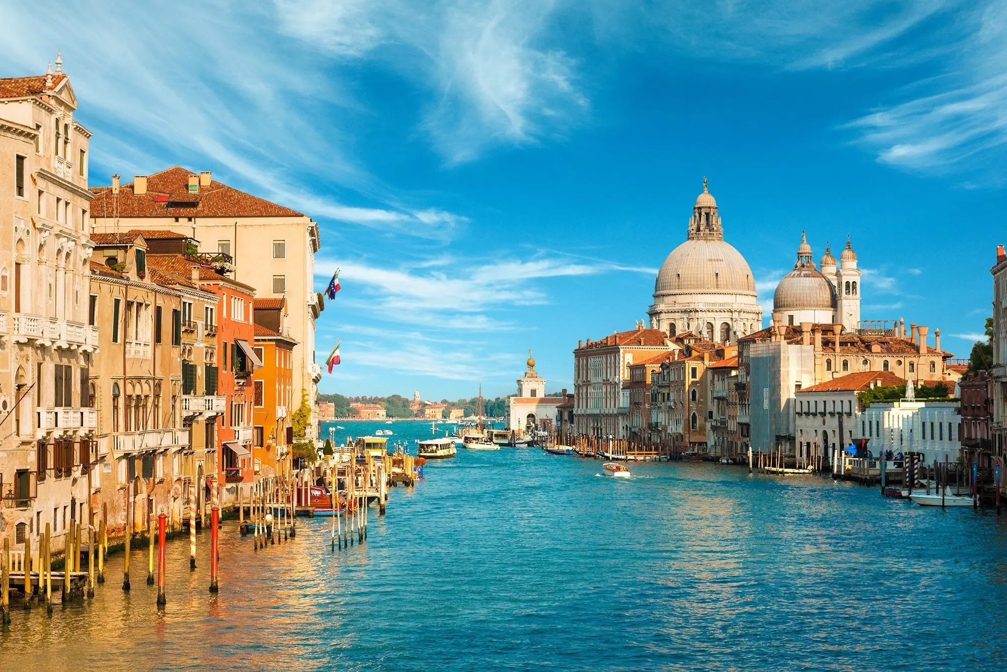 Billede 1 af Fototapet - Canal Grande med Santa Maria della Salute i Venedig, Italien