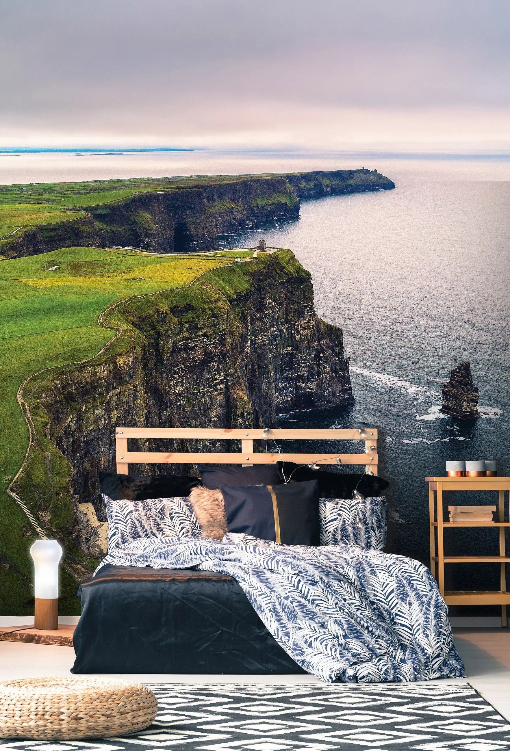 Billede 14 af Fototapet - Cliffs of Moher med græsmarker og hav i Irland