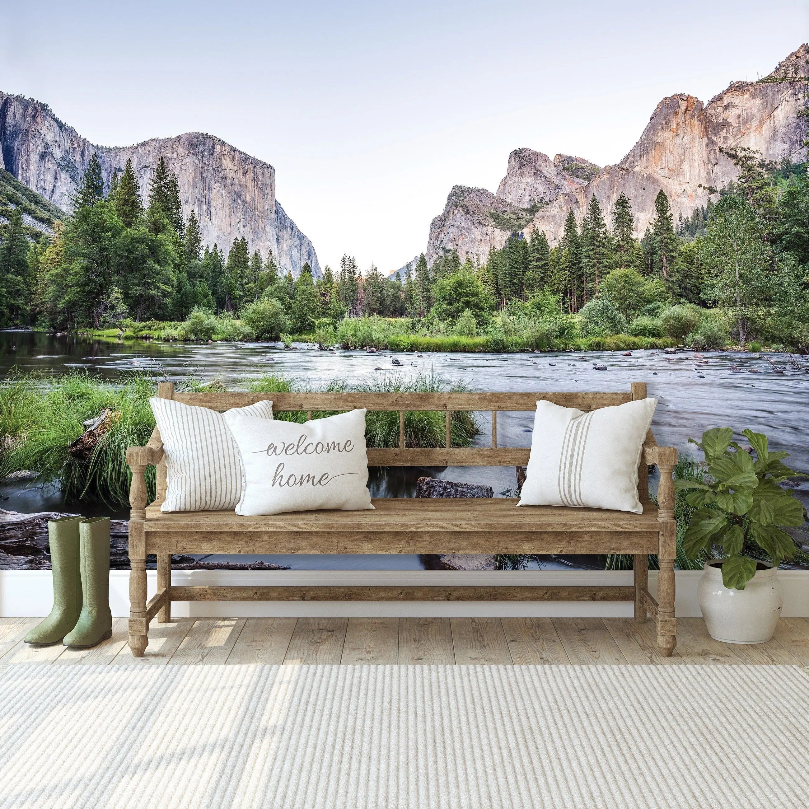 Billede 7 af Fototapet - El Capitan og flod i Yosemite Nationalpark