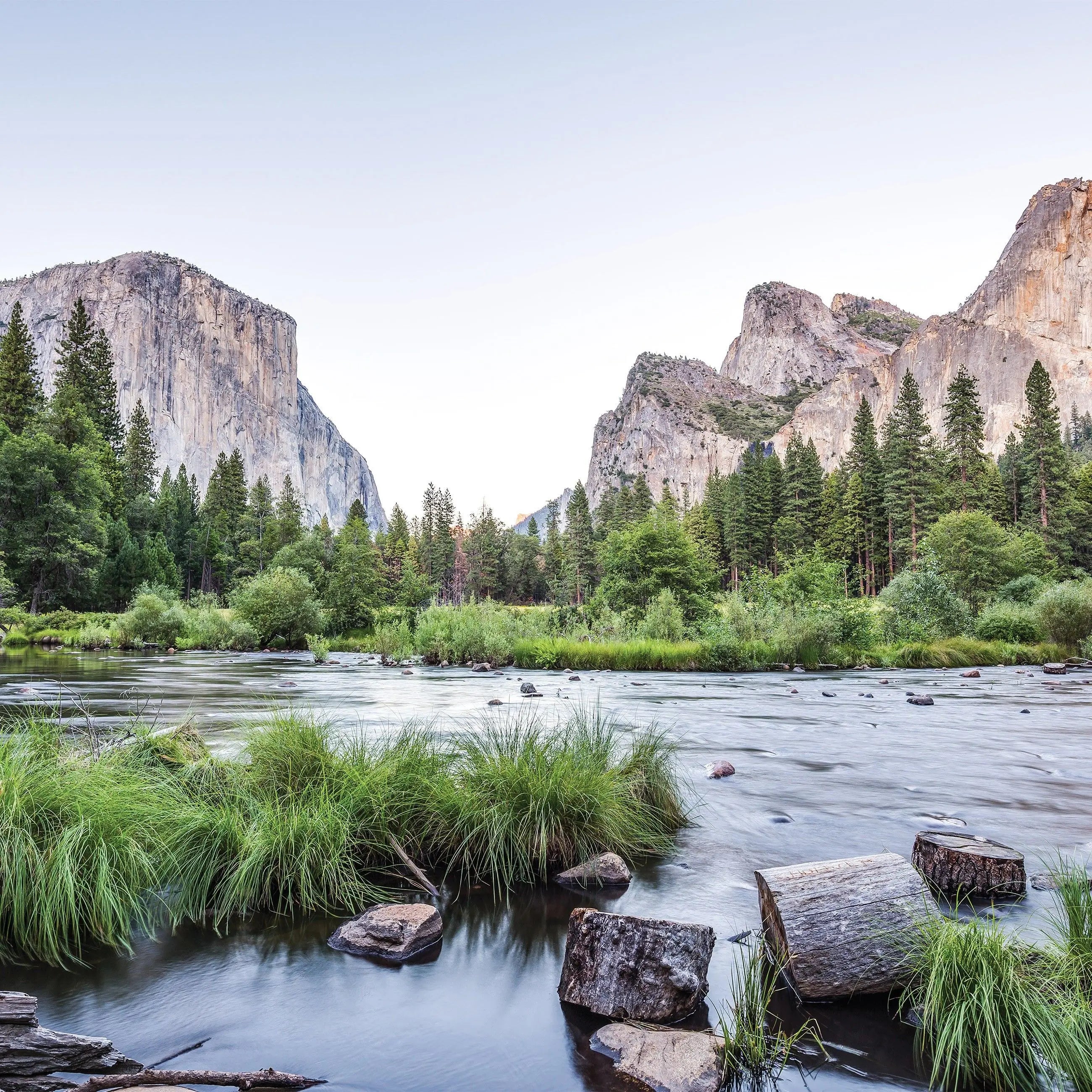 Billede 9 af Fototapet - El Capitan og flod i Yosemite Nationalpark