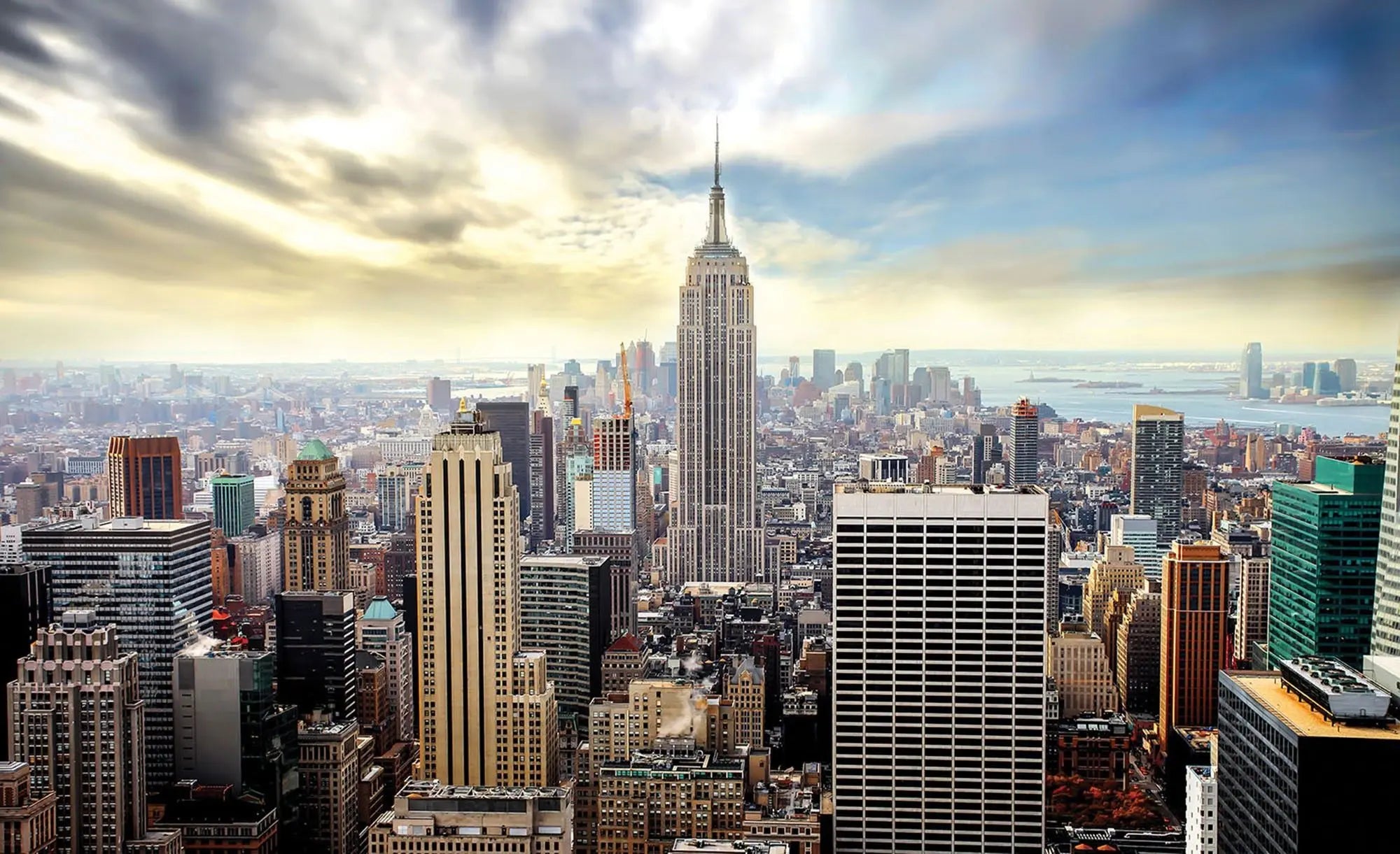 Billede 1 af Fototapet - Empire State Building i New York med skyline