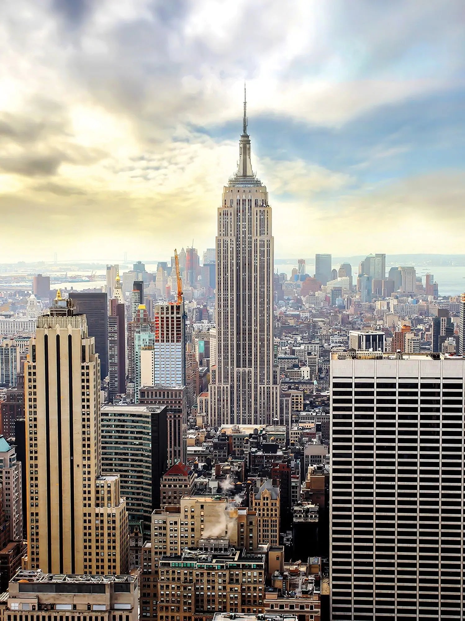 Billede 15 af Fototapet - Empire State Building i New York med skyline