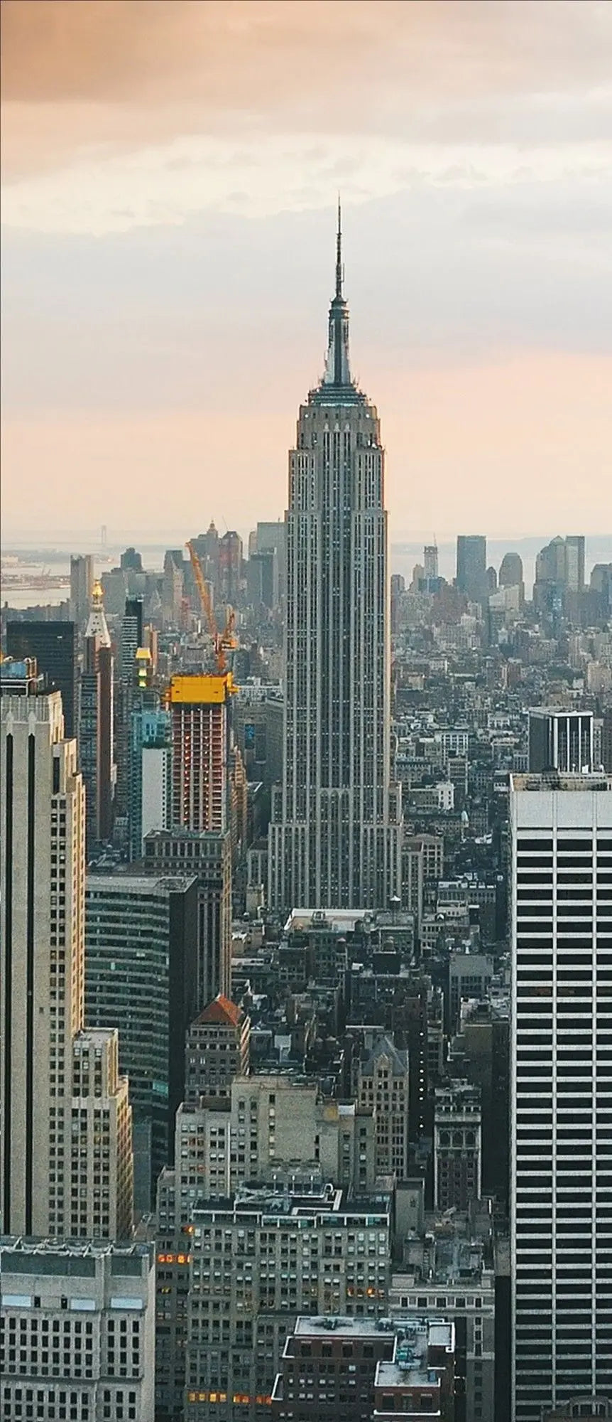 Billede 9 af Fototapet - Empire State Building i New Yorks Skyline ved Solnedgang