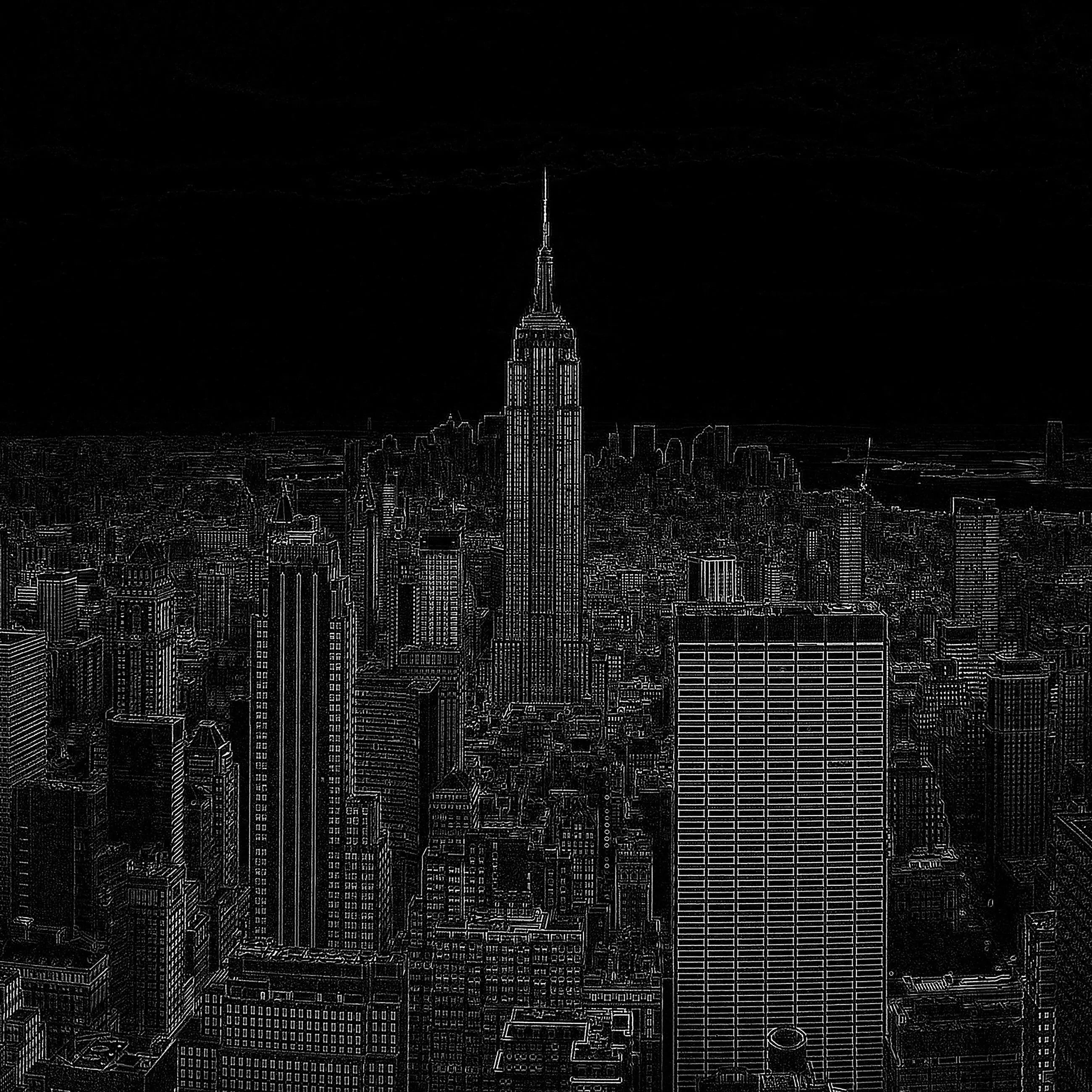 Billede 13 af Fototapet - Empire State Building nattbillede New York