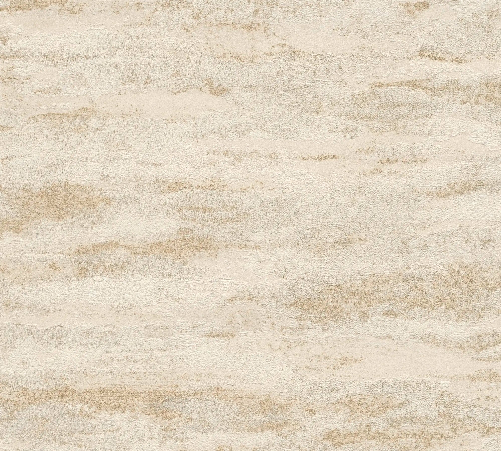 Detaljeret billede af Ethereal Drift - Sand tapet med abstrakte lyse og beige nuancer.