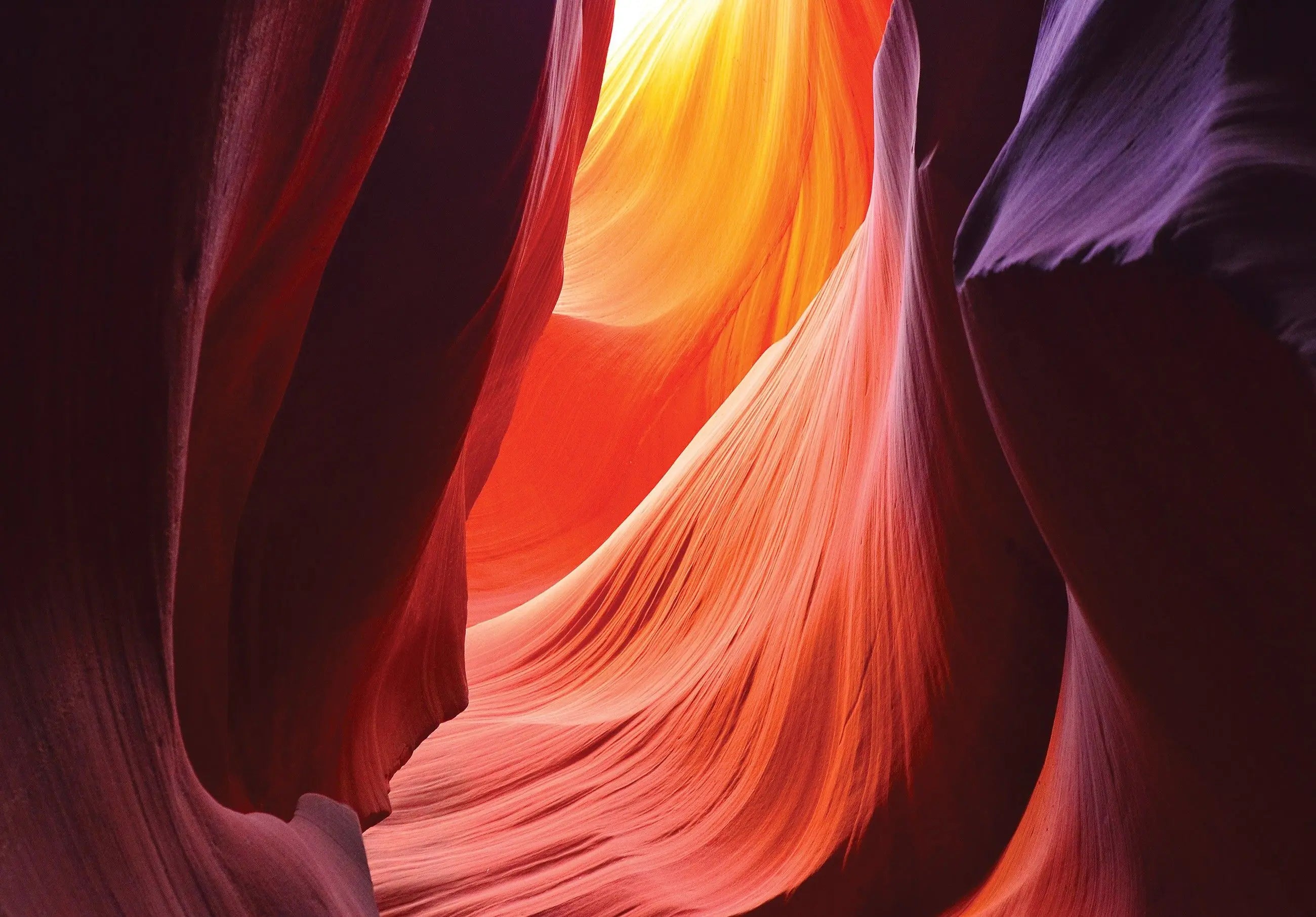 Billede 1 af Fototapet - Farverige klippeformationer i Antelope Canyon, Arizona