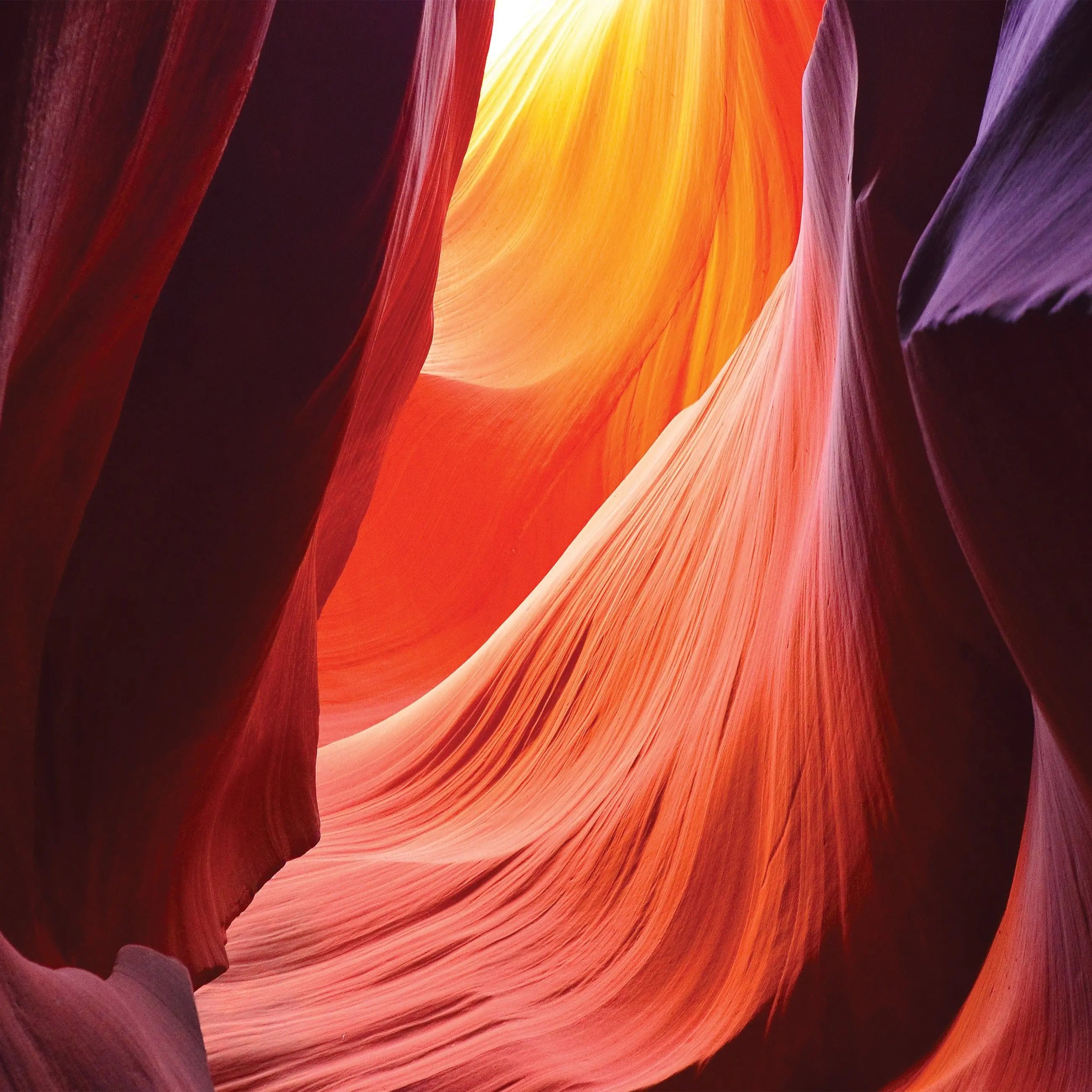 Billede 7 af Fototapet - Farverige klippeformationer i Antelope Canyon, Arizona