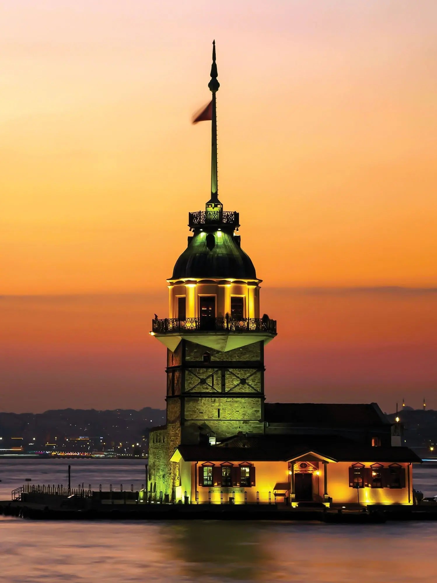 Billede 8 af Fototapet - Jomfrutårnet ved solnedgang i Istanbul