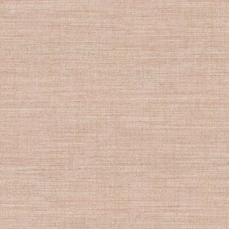 Detaljebillede af tapet Lucchese Linen - Blush med blødt tekstureret linnedmønster i lys rosa farve.