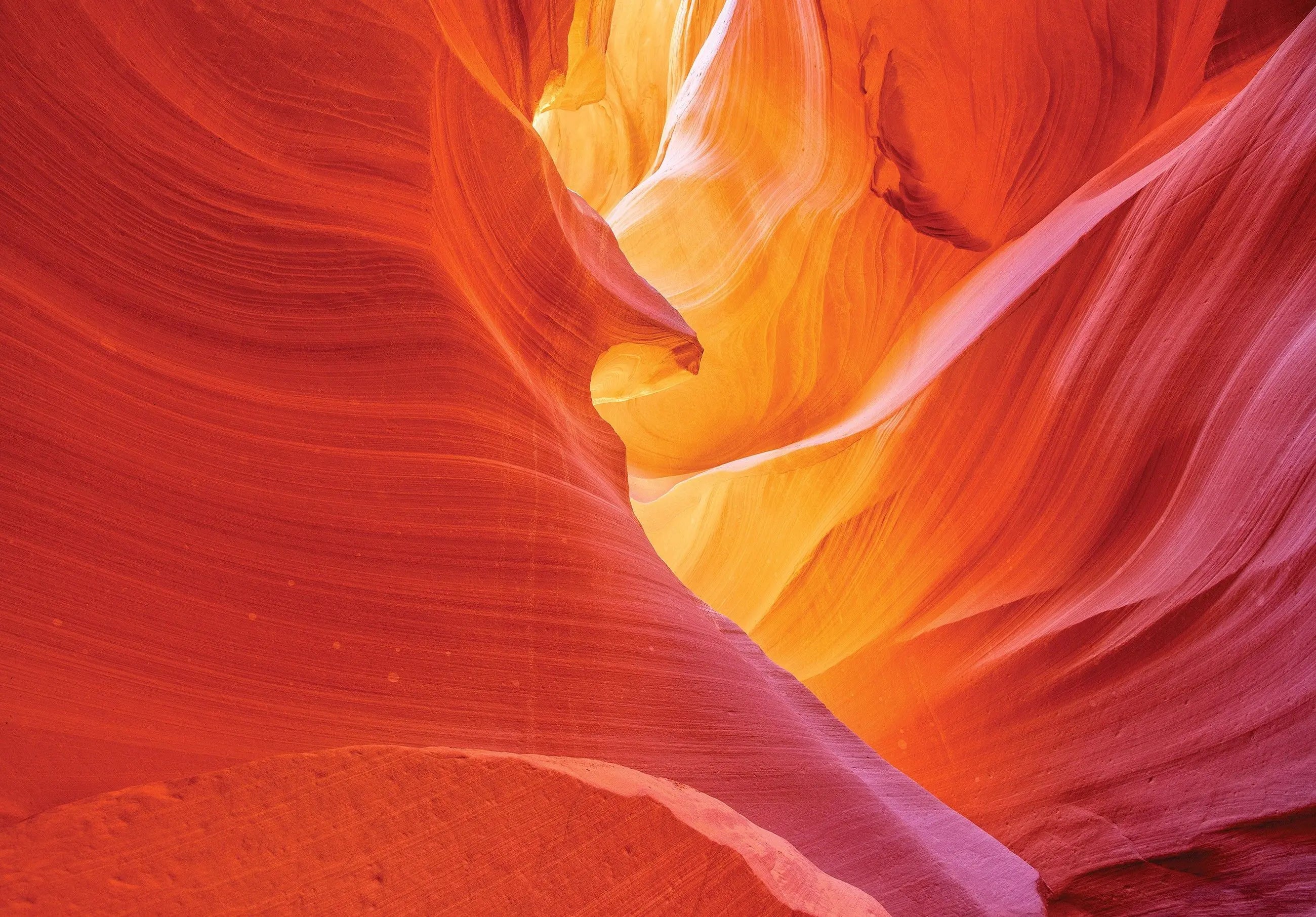 Billede 1 af Fototapet - Orange og røde sandstensformationer i Antelope Canyon, Arizona