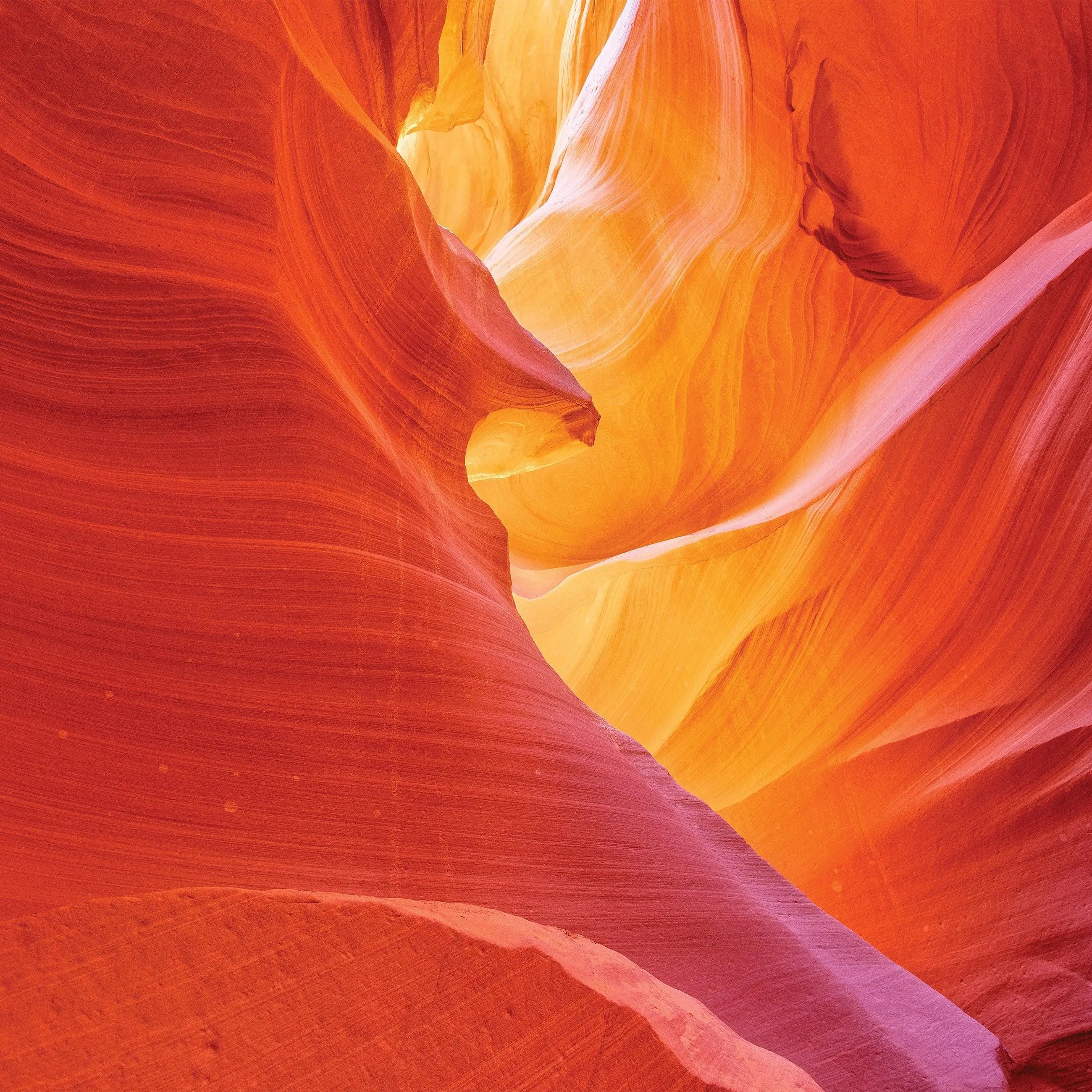 Billede 8 af Fototapet - Orange og røde sandstensformationer i Antelope Canyon, Arizona