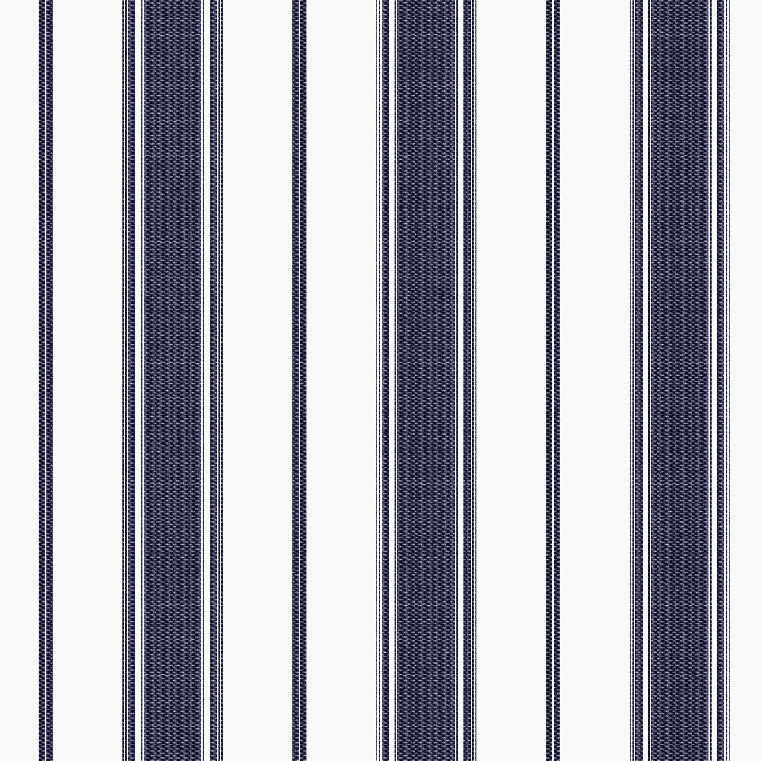 Produktbillede af Refined Lines - Navy med blå og hvide lodrette striber.