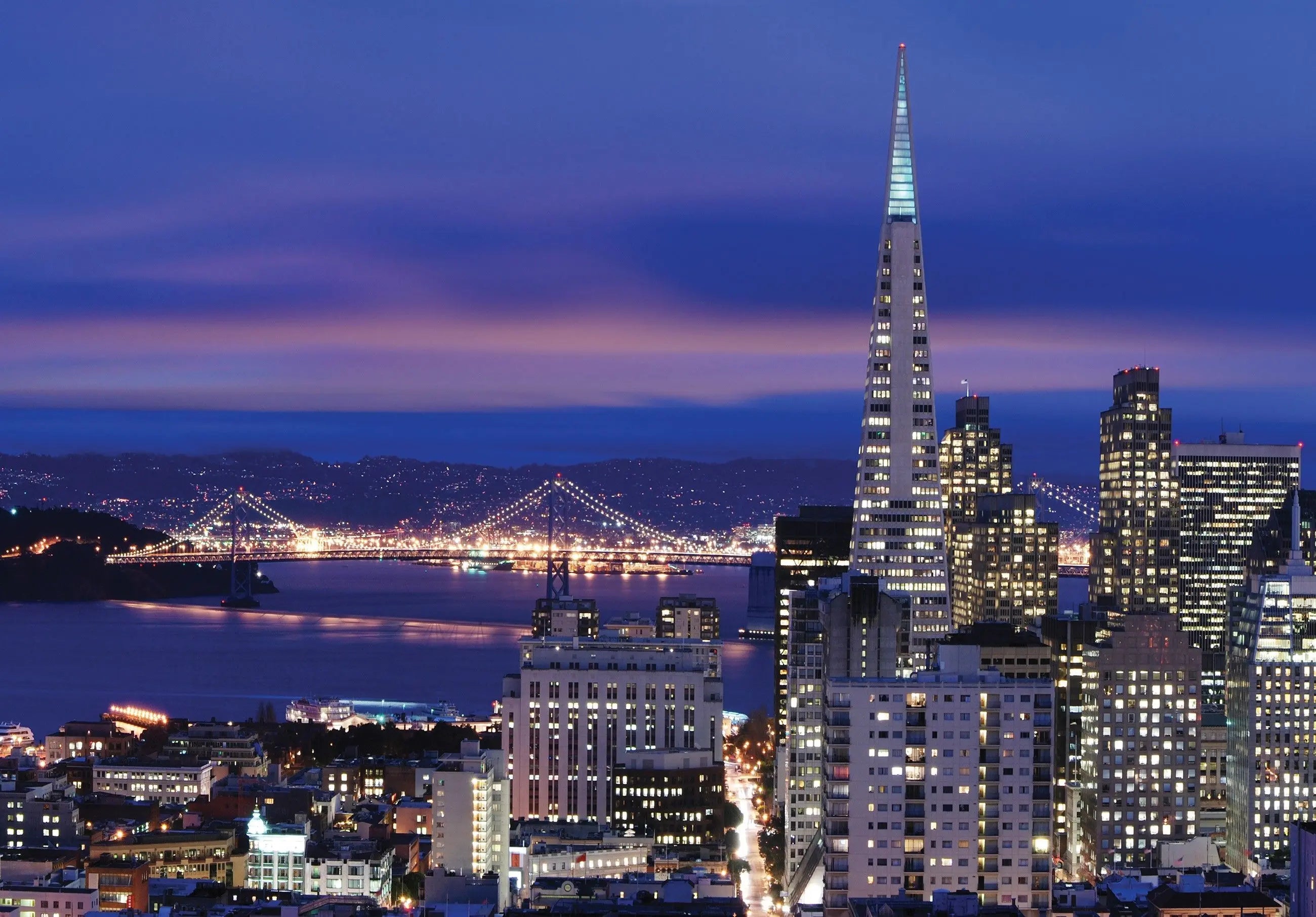 Billede 15 af Fototapet - San Francisco skyline med Transamerica-pyramiden og Bay Bridge