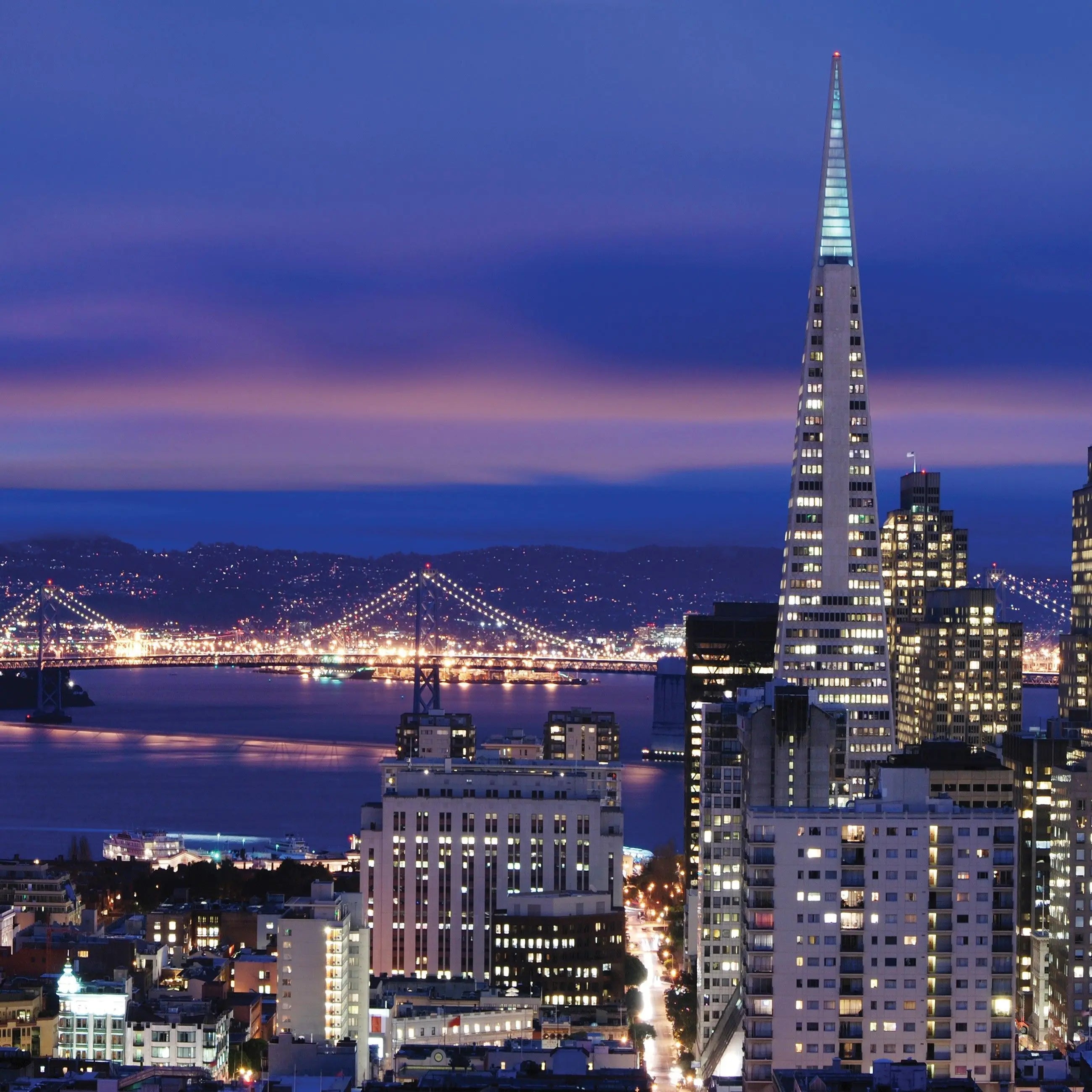 Billede 19 af Fototapet - San Francisco skyline med Transamerica-pyramiden og Bay Bridge