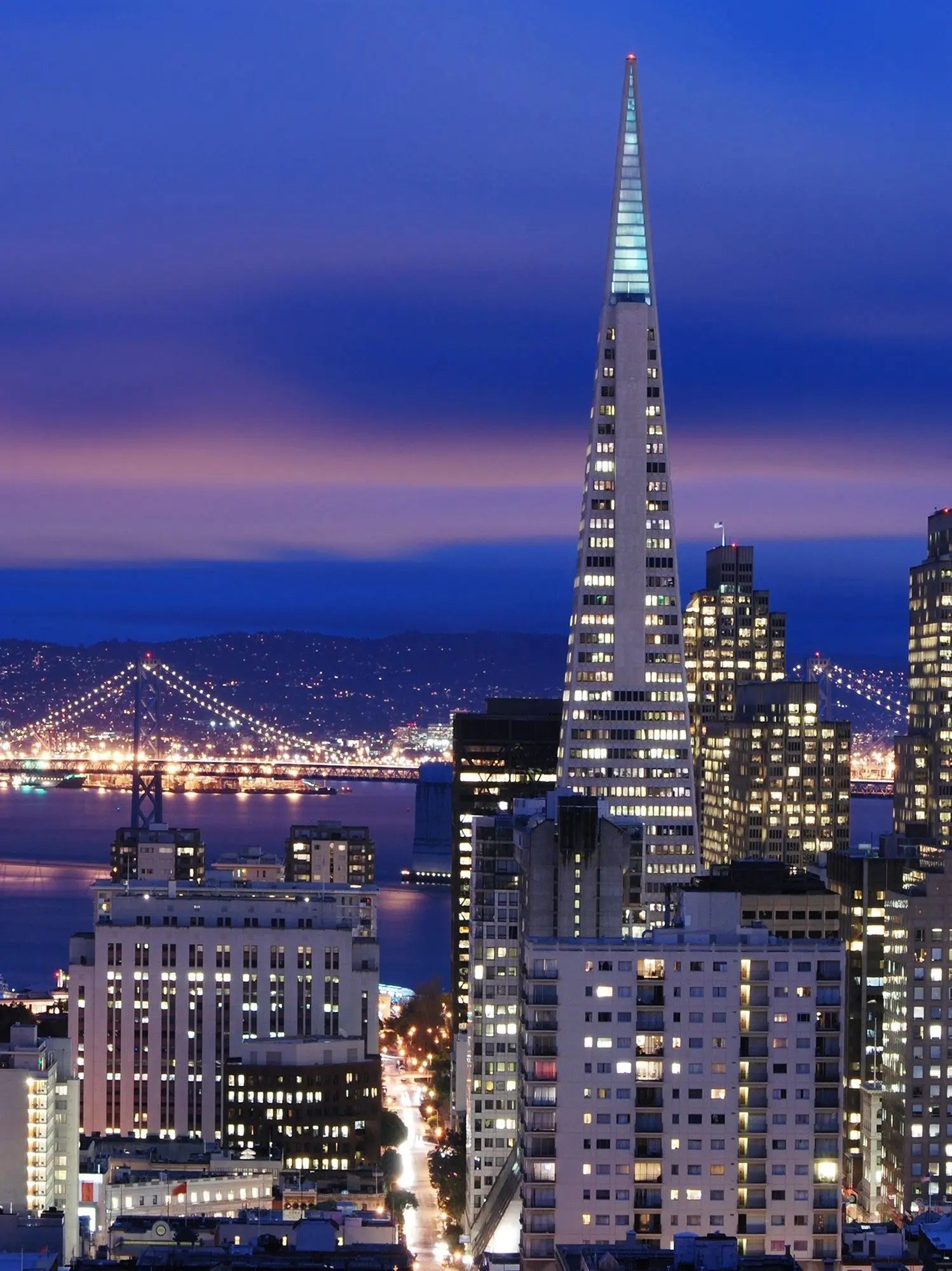 Billede 21 af Fototapet - San Francisco skyline med Transamerica-pyramiden og Bay Bridge