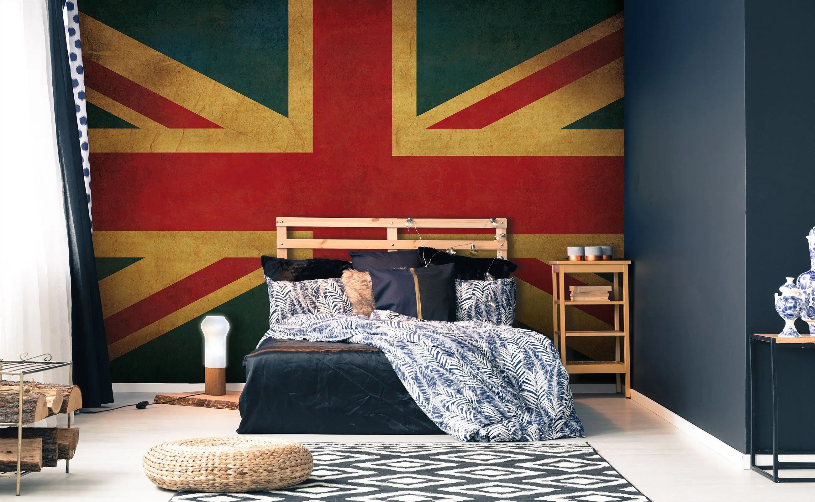 Billede 7 af Fototapet - Union Jack i falmede farver